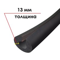 Трубка K-FLEX 13x076-1 ST IN CLAD black